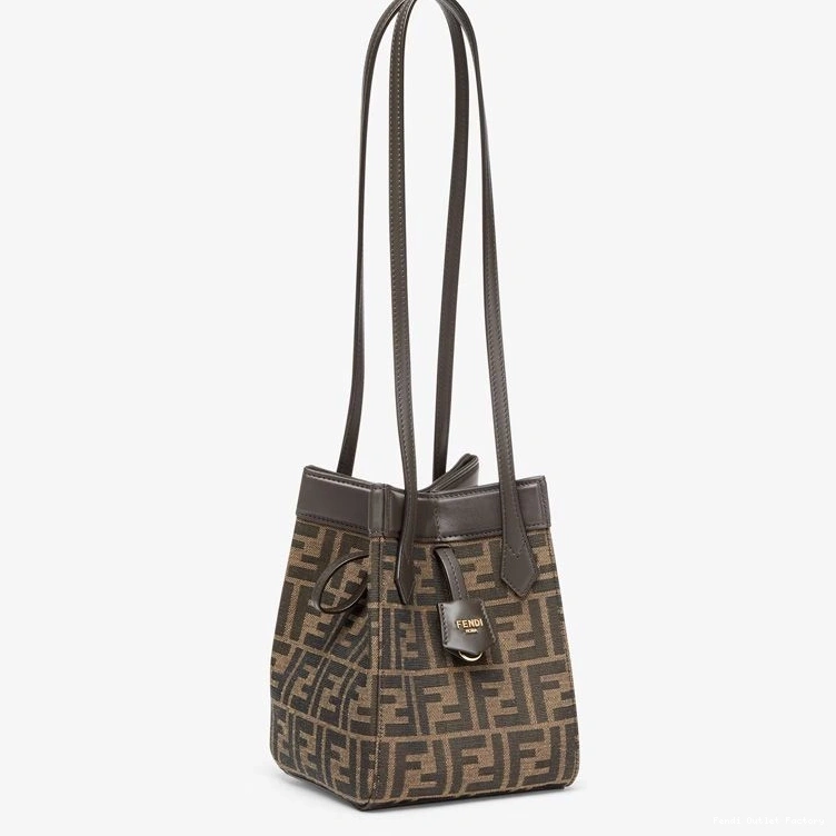 HOT FF Bag Fabric Origami Mini Motif Fendi In Brown 0731